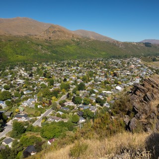 Arrowtown in Summer from Feehly Hill